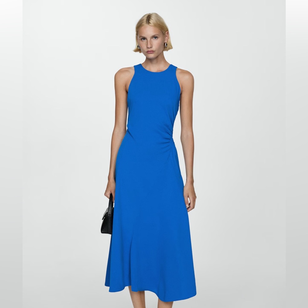 Mango Vibrant Blue Maxi Dress